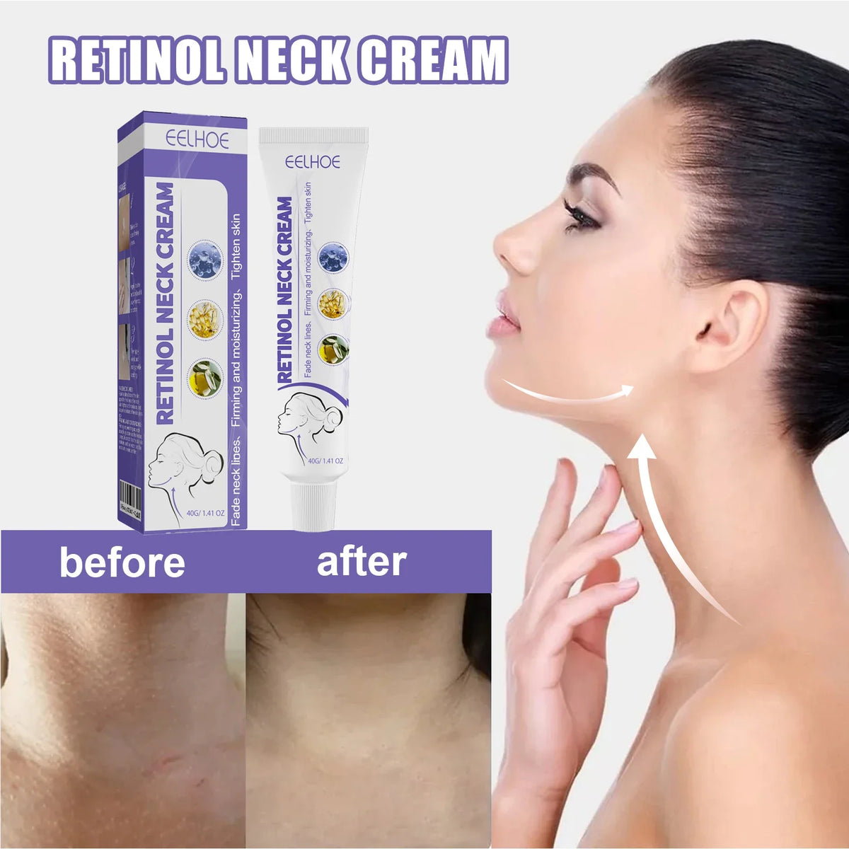Retinol Neck Firming Cream – Moisturizing & Smoothing 40ml