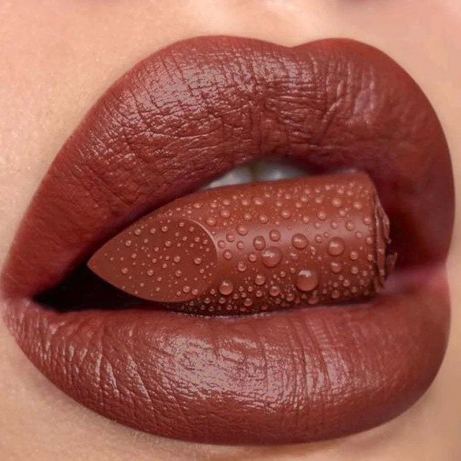 KAFURUX Matte Waterproof Lip Tint Pen | Nude Brown Red Lipstick