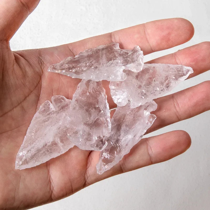 Natural Obsidian Arrow Crystal Stone | Home Decor & DIY Jewelry
