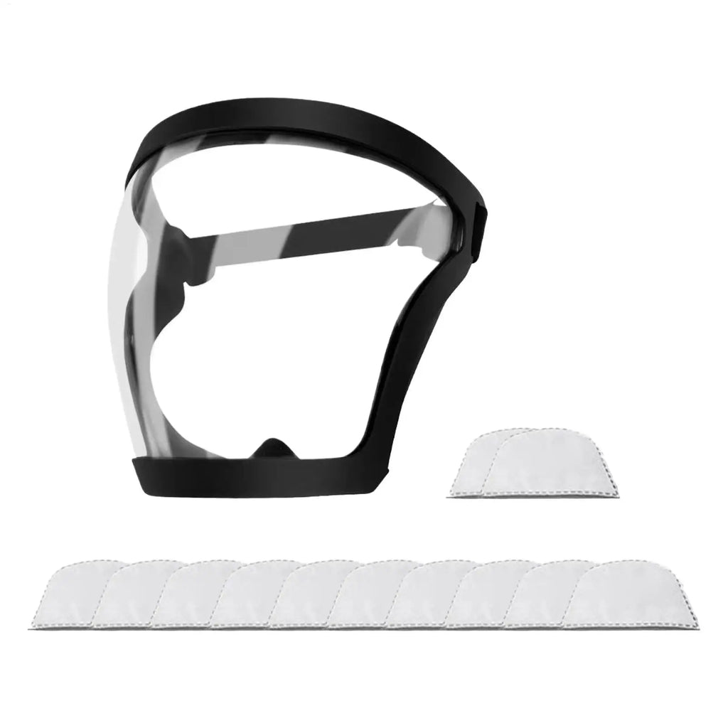 Definition Anti Fog Face Cover Full Transparent Protection Mask Heat