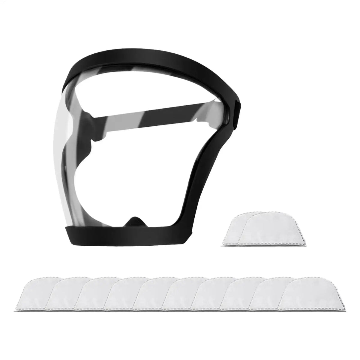 Definition Anti Fog Face Cover Full Transparent Protection Mask Heat