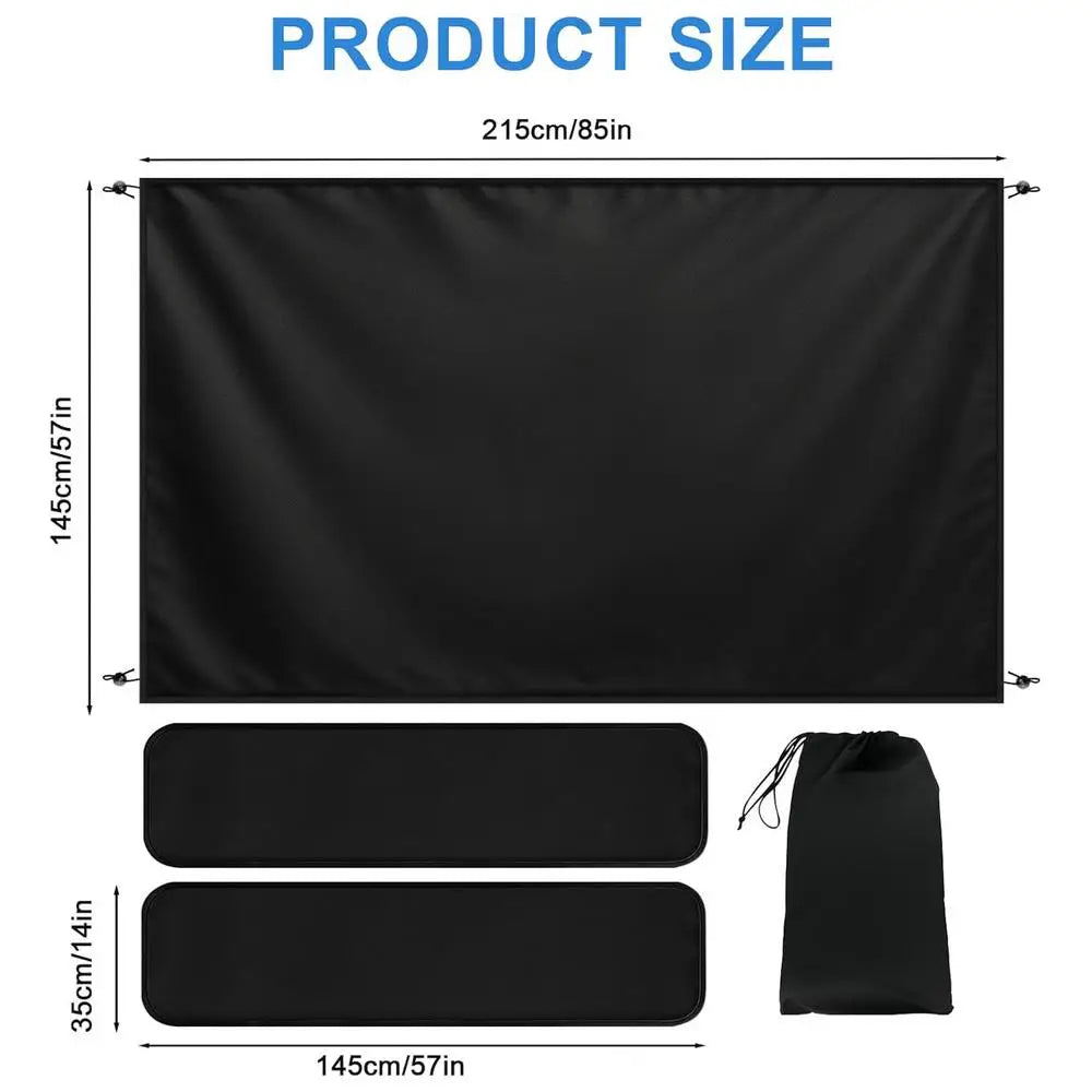 Outdoor Portable Shower Curtain – Waterproof Oxford Cloth & Magnetic
