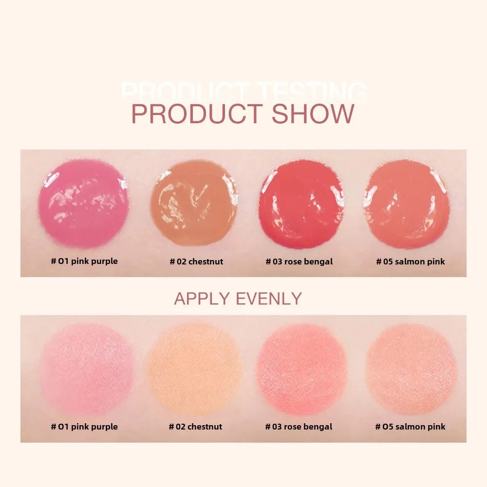 O.TWO.O Liquid Blush 4 Shades – High Pigment, Long-Lasting