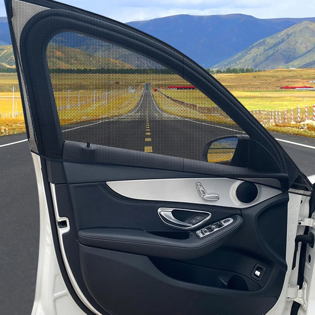 2-in-1 Car Window Mesh Screen & Sun Shade for SUVs (2pcs)