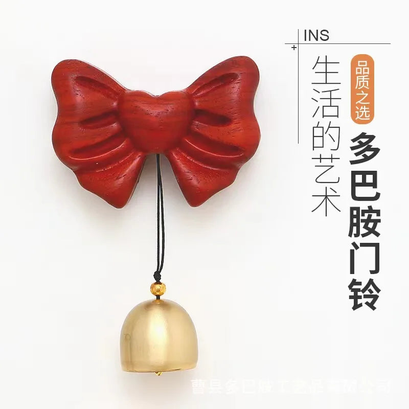 Simple Bow Door-style Wind Chime Copper Bell Reminder Dopamine