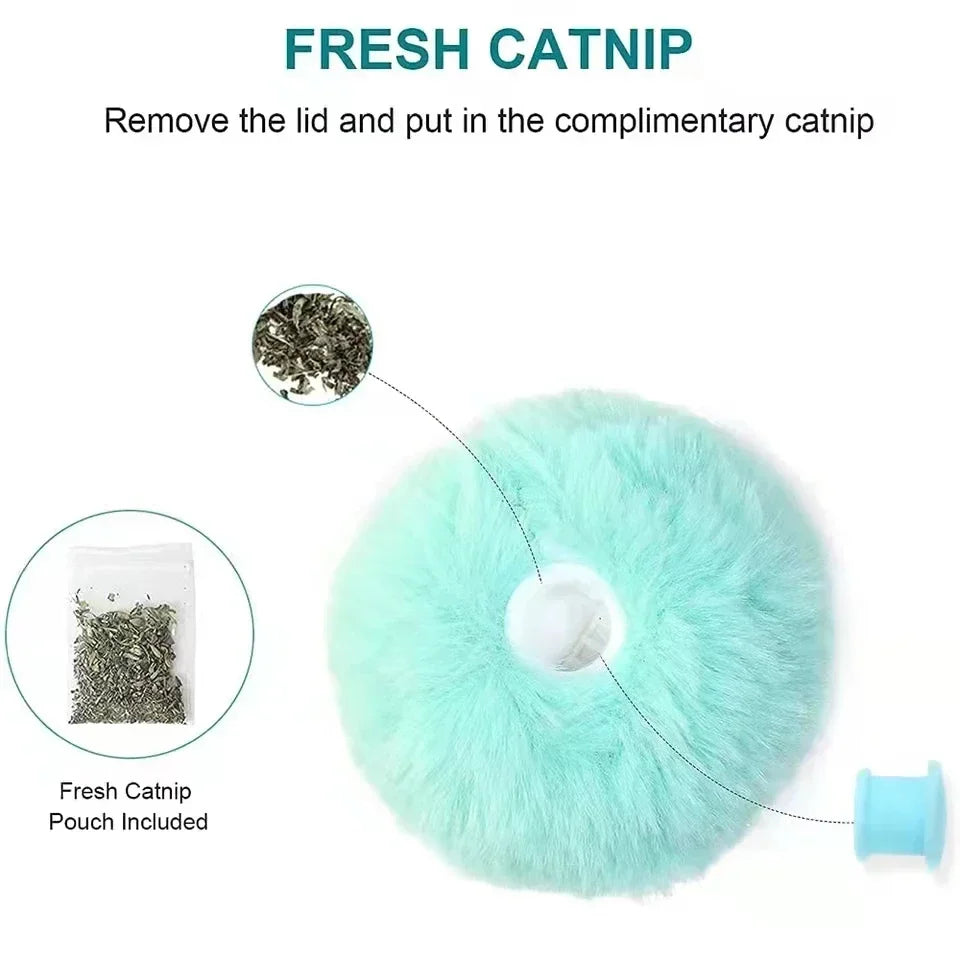 Interactive Squeaky Catnip Ball Toy for Cats & Kittens