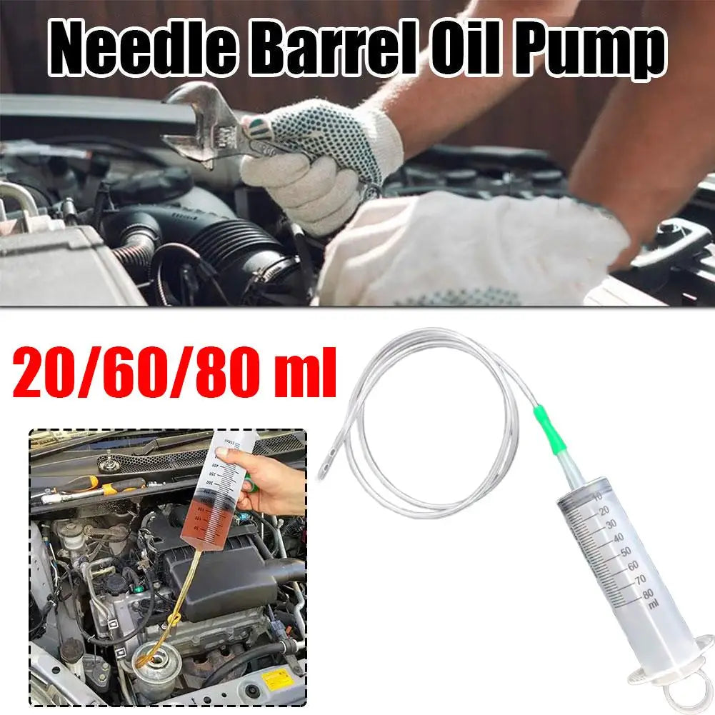 Manual Oil Extraction Syringe 20/60/80ml – Fluid Pump for Cars