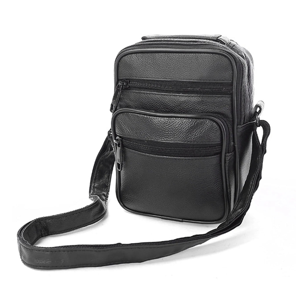 Men's Lightweight PU Leather Shoulder Bag | Work & Travel