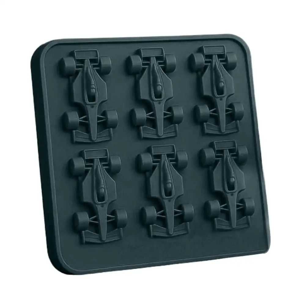 Formula Racing Car Ice Mold F1 Silicone Jelly 6-Cavity 3D Race
