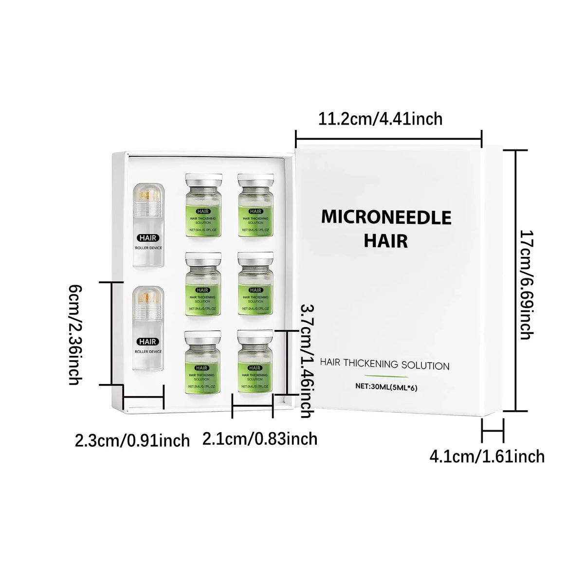 Hoygi Hair Serum Microneedle Roller Set – Scalp & Hair Growth
