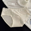 Women's Soft Floral Lace Bow Briefs – Comfortable Panties M–XL