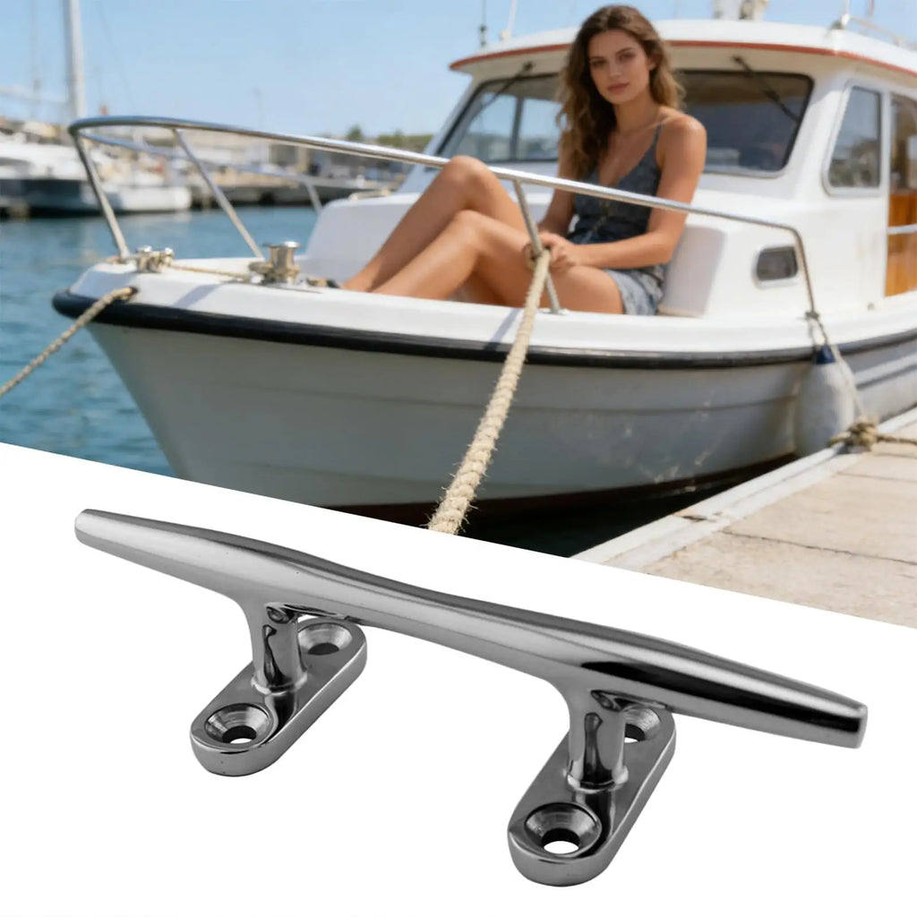 316 Stainless Steel Boat Cleat – Open Base Marine Rope Cleat
