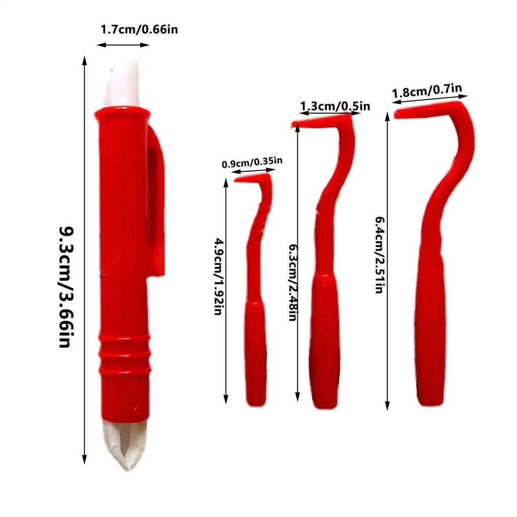 4-Piece Pet Tick Remover Kit – Hooks & Tweezers for Dogs & Cats