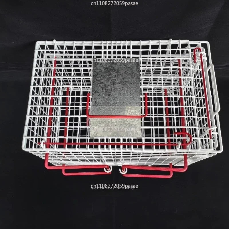 White Stainless Steel Cat Restraint Bathing Cage | Model C01