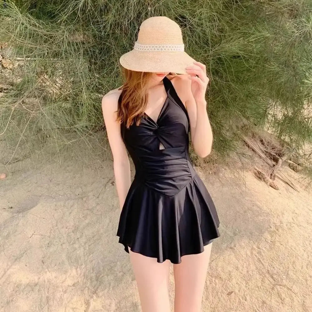 High Waist Women's Swim Skirt – UV Beach Swimsuit Dress
