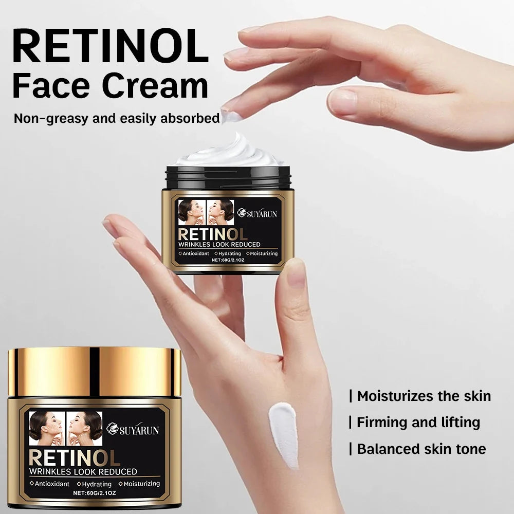 SUYARUN Retinol Face Cream – Hyaluronic Acid & Vitamin E