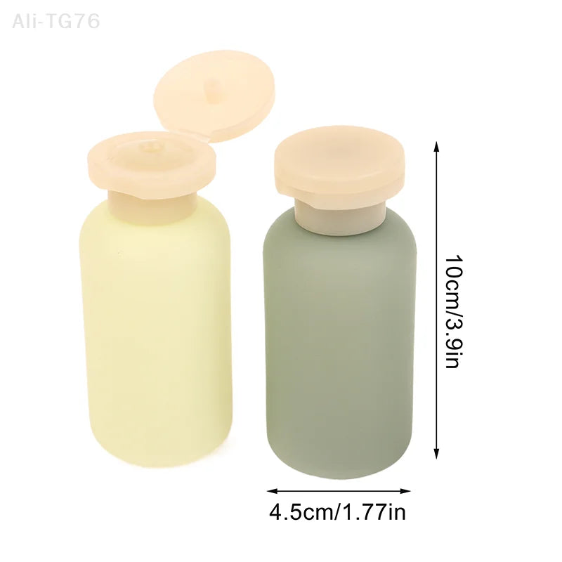 100ml Refillable Squeeze Travel Bottles with Flip Cap | 1/3/4 Pack