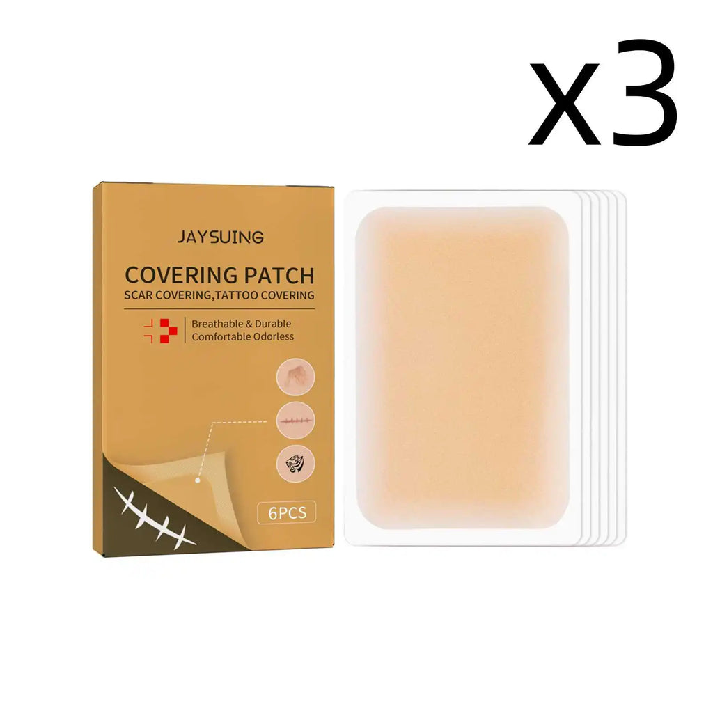 Jaysuing Scar & Tattoo Cover Patches – Waterproof Concealer 6pc
