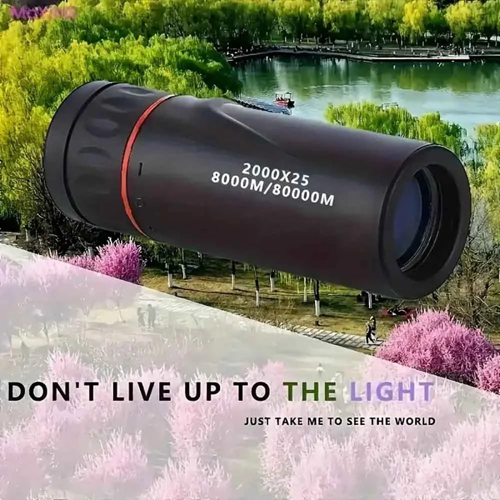 HD 2000x25 Monocular Telescope with Smartphone Holder