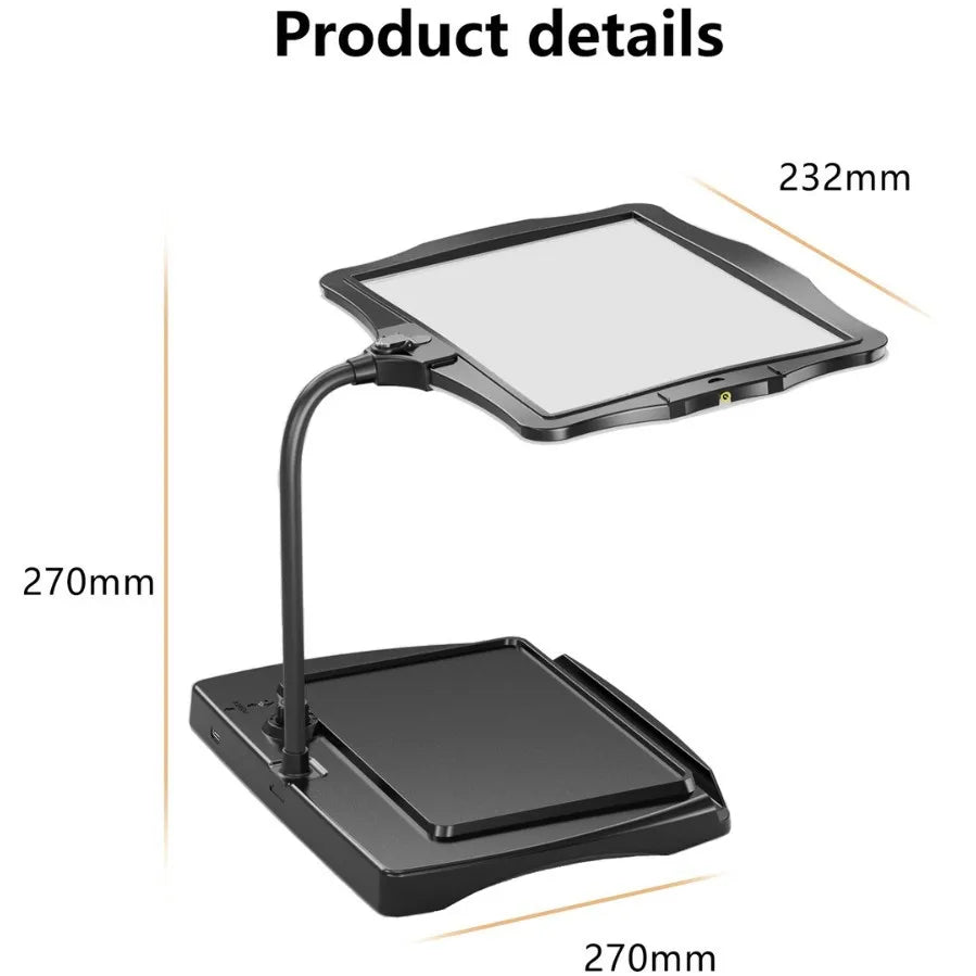 Rechargeable Magnifying Glass – Large Lens & Detachable Light