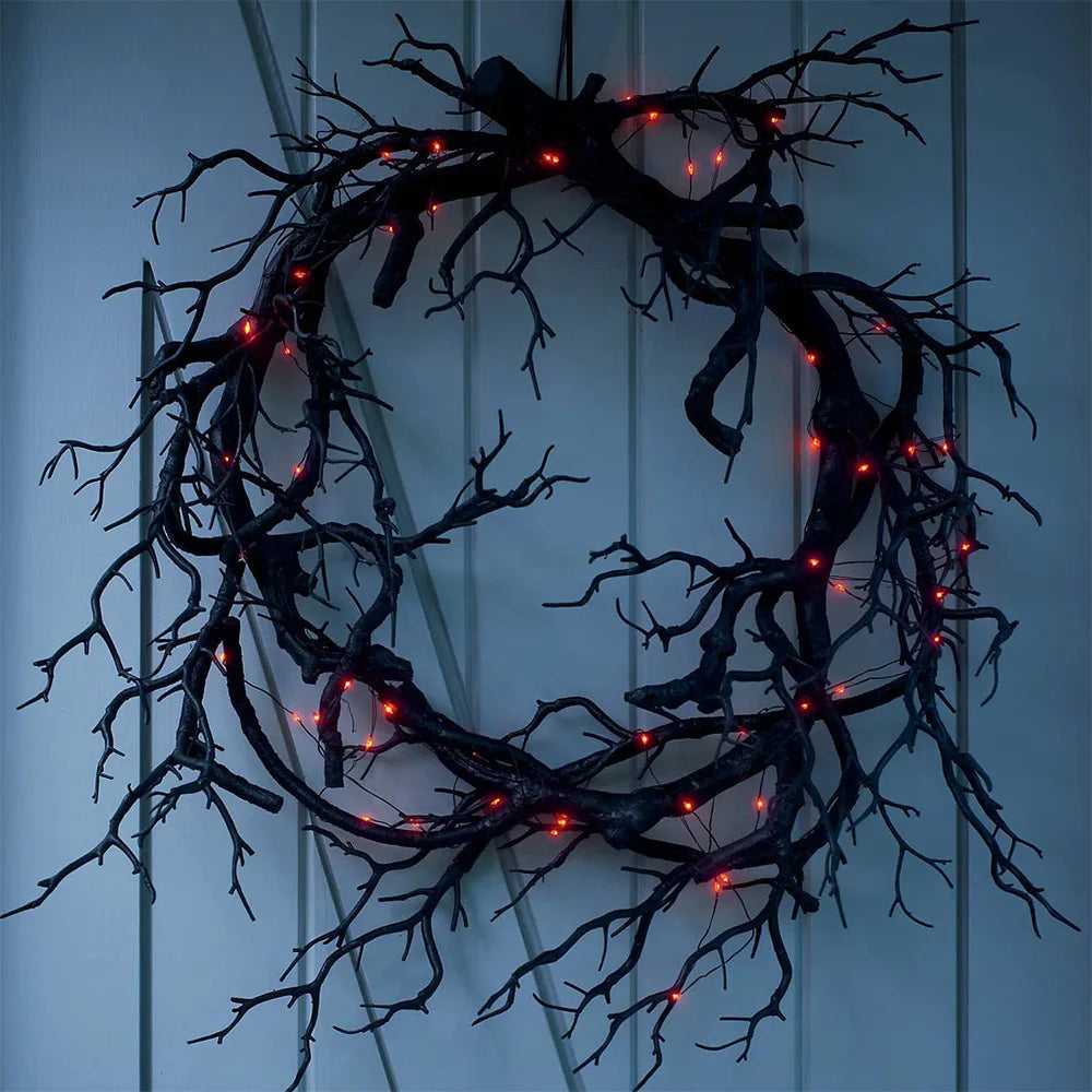 Halloween Horror Night Wreath Ghost Festival Bar Imitation Withered