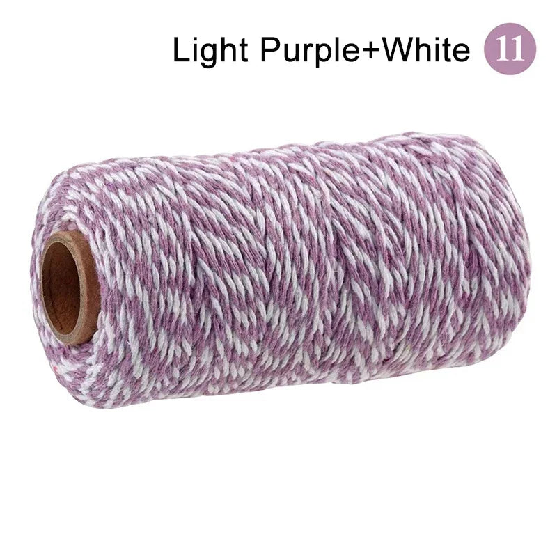 100M Two-Color Cotton Baker's Twine 2mm – Craft & Gift Cord