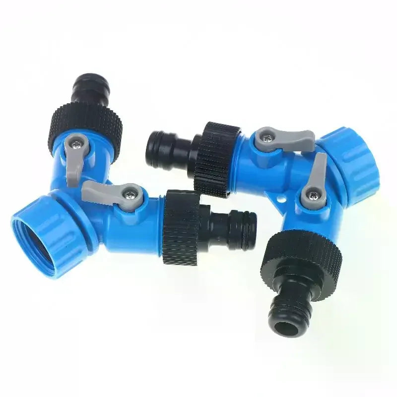 3/4" Y-Shaped Garden Hose Splitter – Faucet Irrigation Adapter