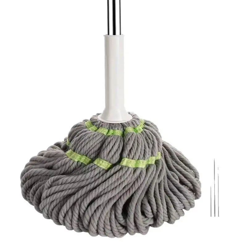 360° Self-Wringing Spin Mop – 2-in-1 Dry & Wet Floor Cleaner