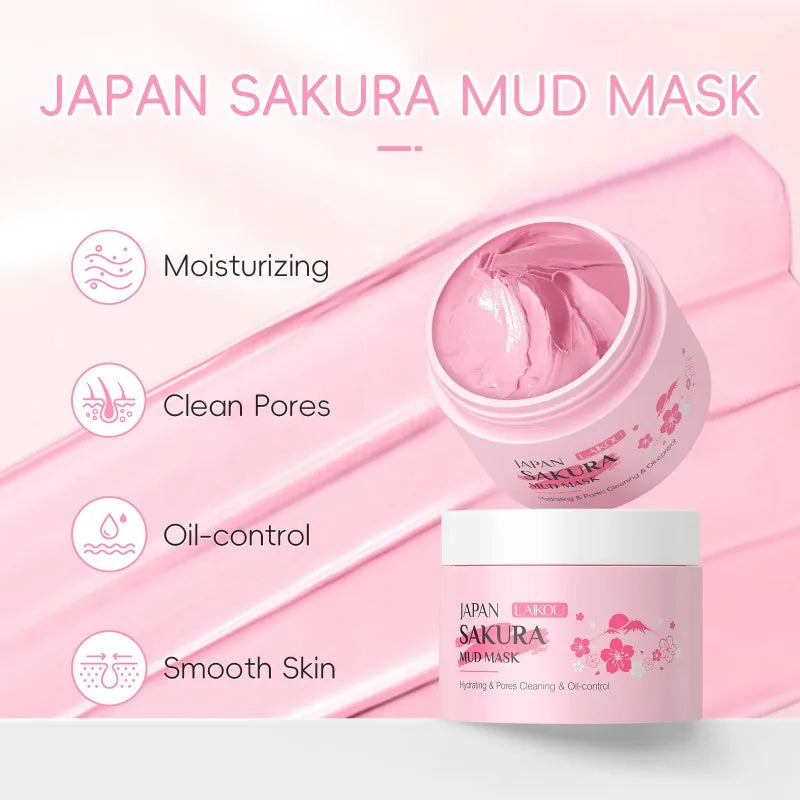 LAIKOU Sakura Mud Mask 25g – Deep Cleanse & Oil Control