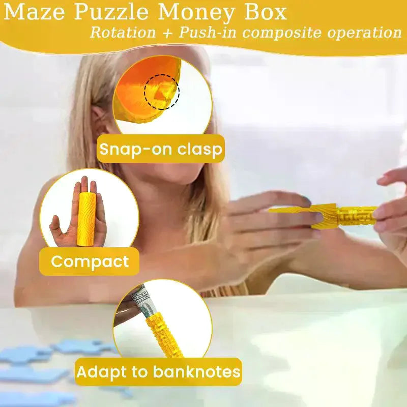 Maze Puzzle Money Box – Creative Cash Gift & Piggy Bank