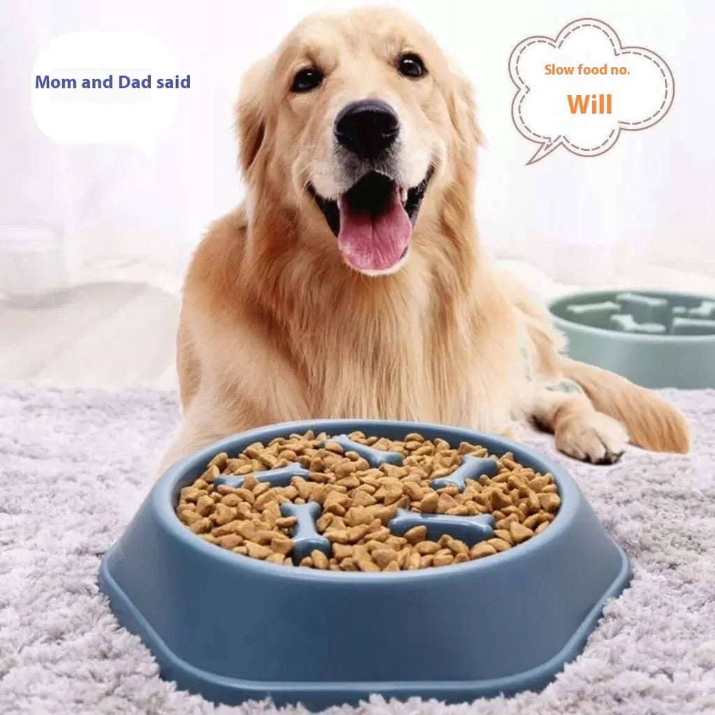 Anti-slip Anti-choking Slow Feeder Bowl Large Dogs Anti-tip Pet Food