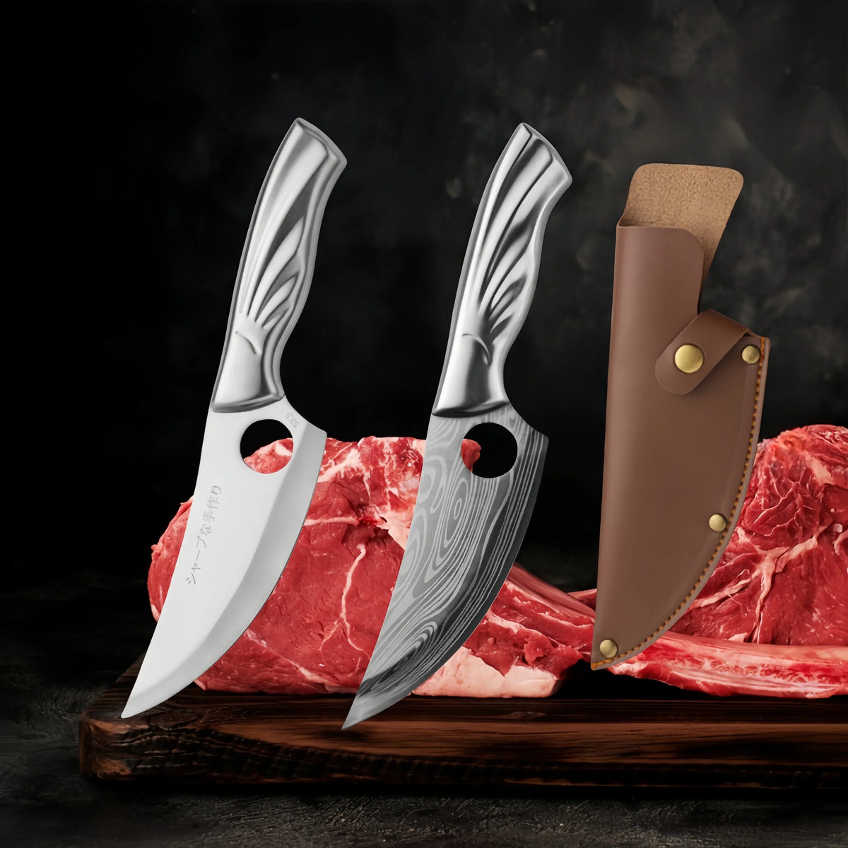 Professional Boning Knife – 30Cr13 Steel & Wooden Handle