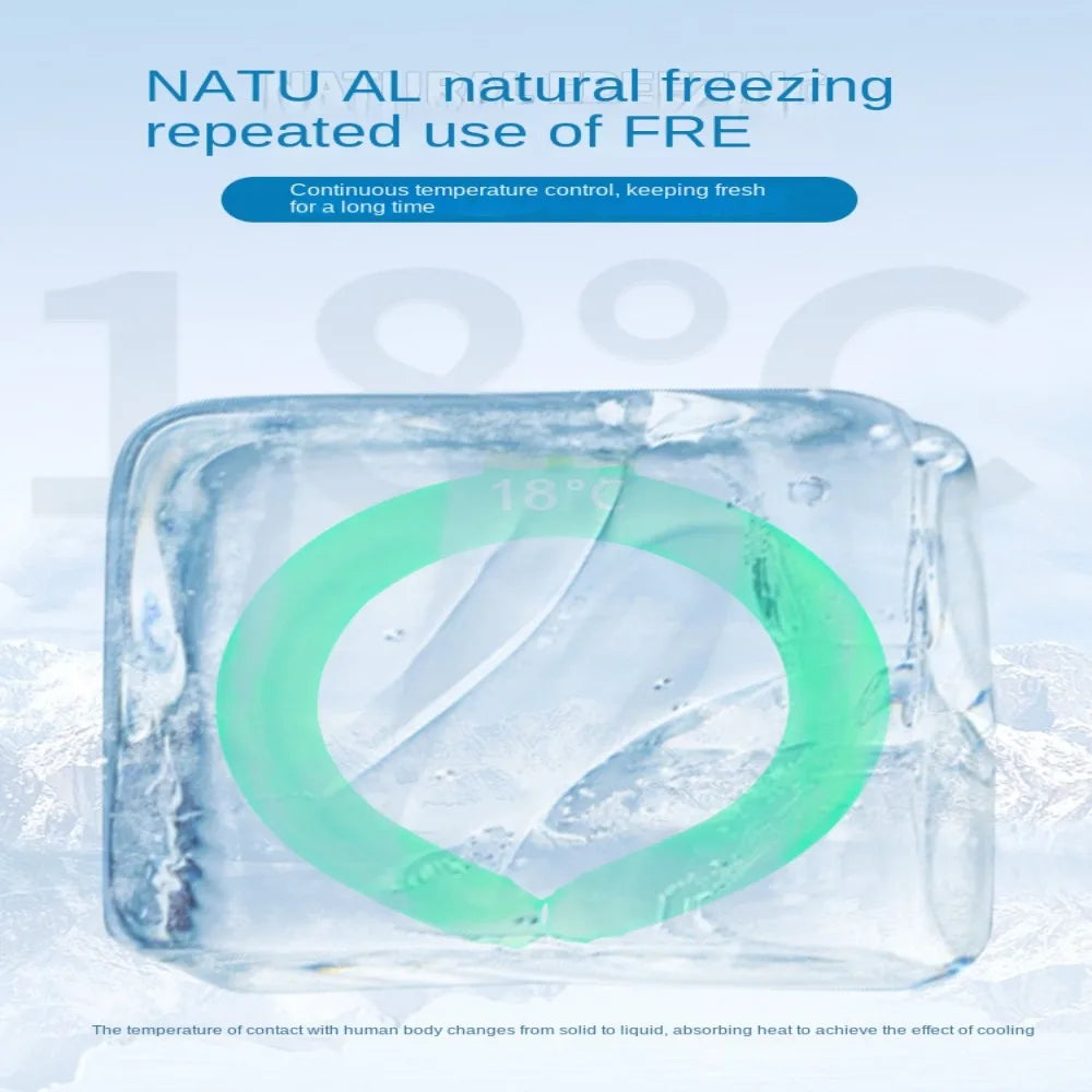 Reusable Neck Cooling Wrap – Gel Ice Ring for Summer Outdoors
