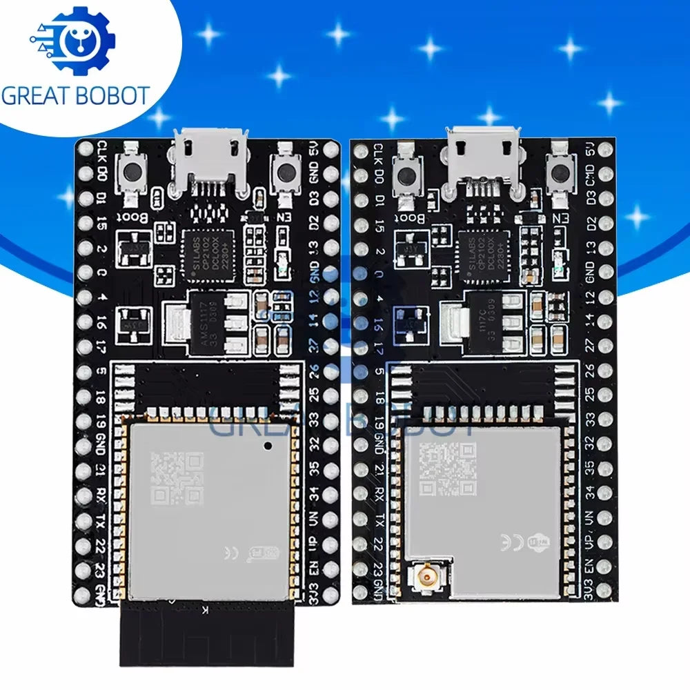 ESP32-DevKitC Development Board – WROOM-32D & 32U Arduino