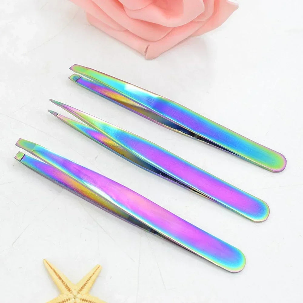 15-Piece Round Tip Nose & Facial Hair Tweezers | Stainless Steel