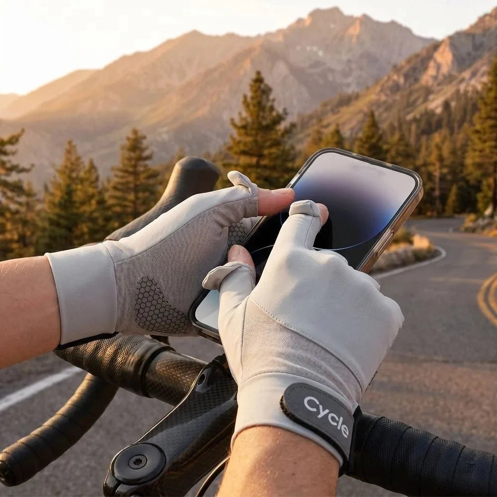 UV Sun Protection Gloves – Non-Slip Ice Silk Riding & Driving