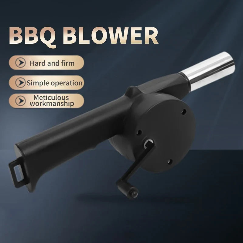 Manual Hand Crank BBQ Fan Air Blower | Portable Fire Starter