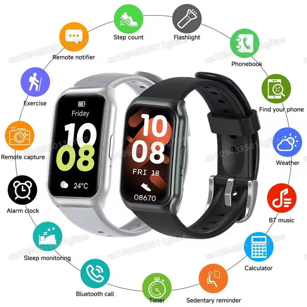 Smart Watch Women Men AMOLED Screen Health Heart Rate Monitoring