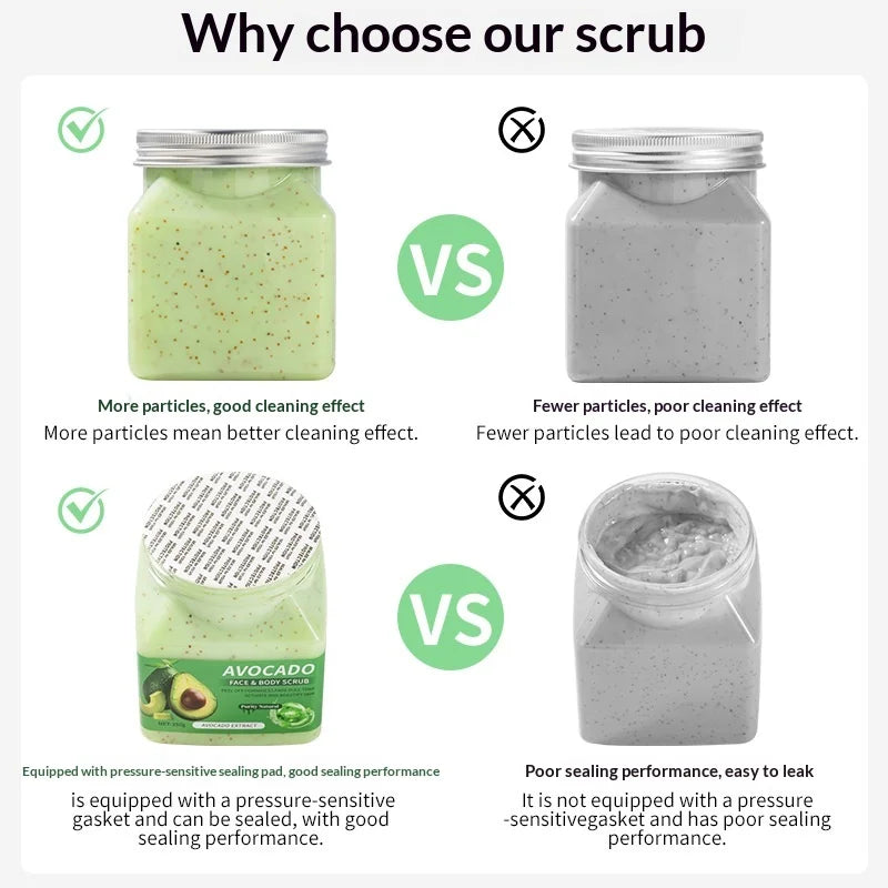 350g Coffee Body Scrub | Deep Cleansing Exfoliating Scrub