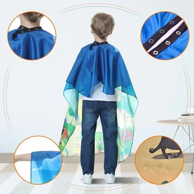Kids Hair Cutting Cape | Children's Barber Salon Gown