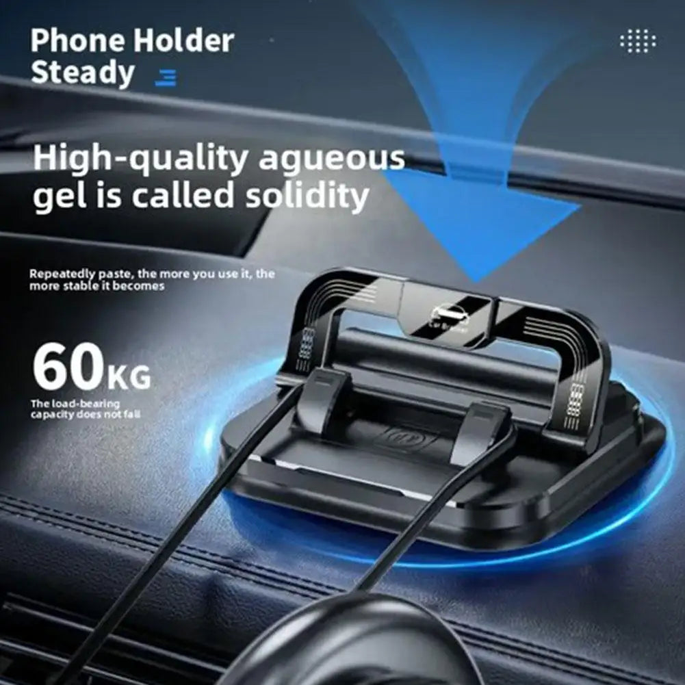 360 Rotation Car Phone Holder Number Plate Universal Dashboard Auto