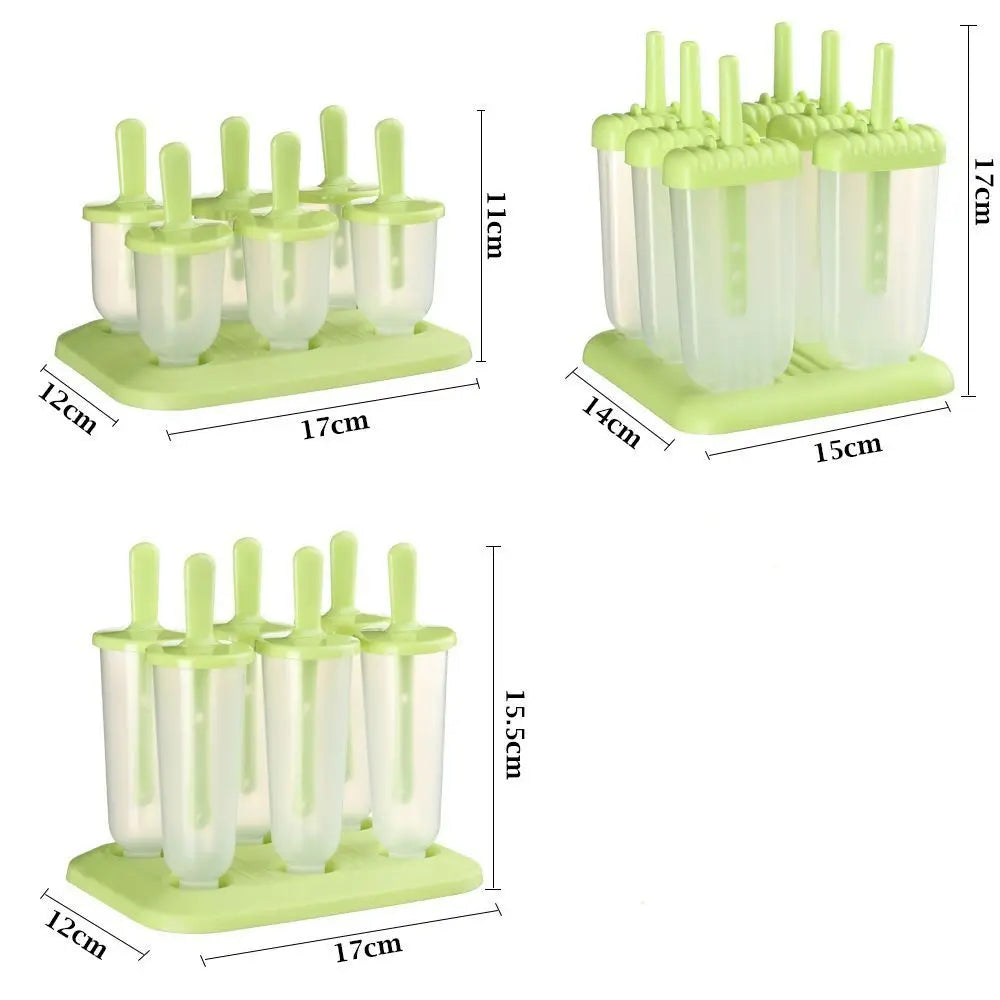 DIY Ice Cream Molds – 6-Cavity Reusable Popsicle Maker Tray