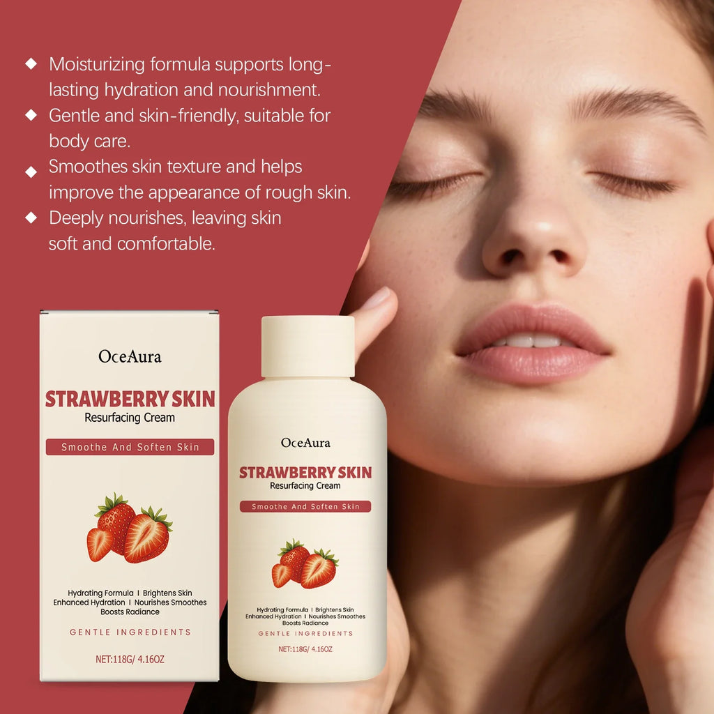 Strawberry Body Butter Cream – Brightening Deep Moisturizer