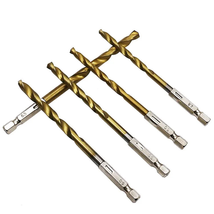 13-Piece HSS Twist Drill Bit Set 1.5–6.5mm | 1/4" Hex Shank