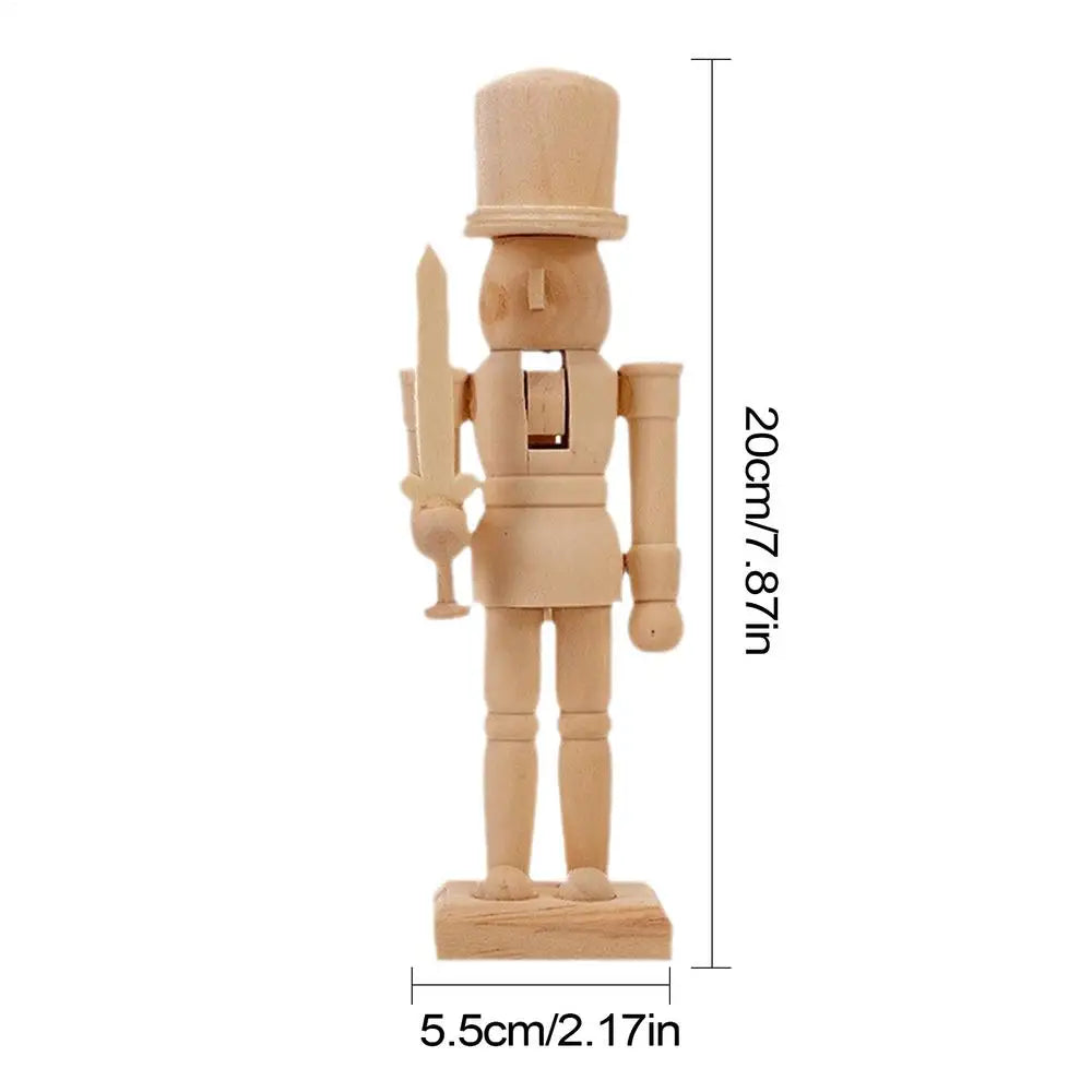 Paint Own Wooden Nutcracker Soldiers Unpainted Wood Unfinished Kids