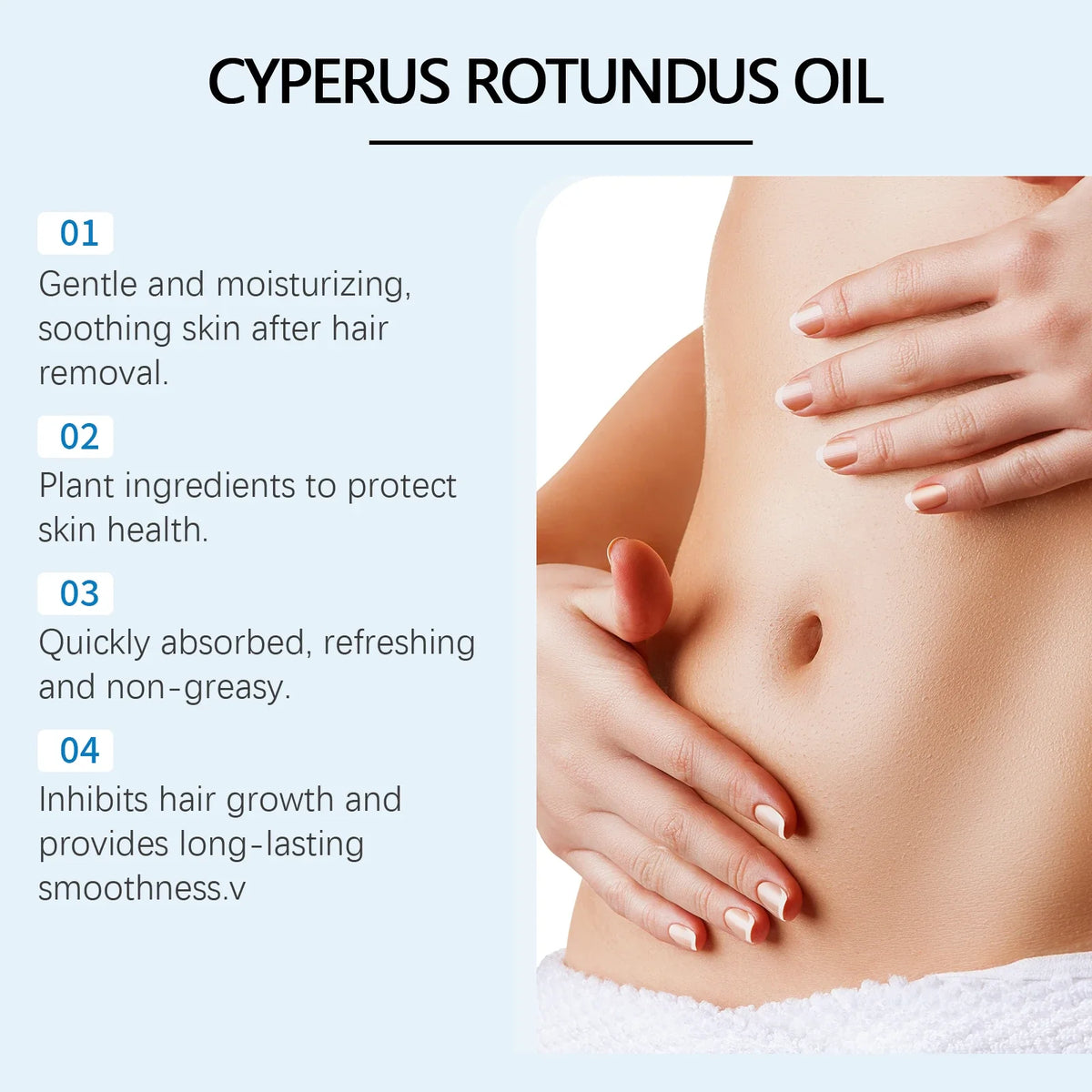 Cyperus Rotundus Hair Growth Inhibitor Oil 60ml | WEST MONTH