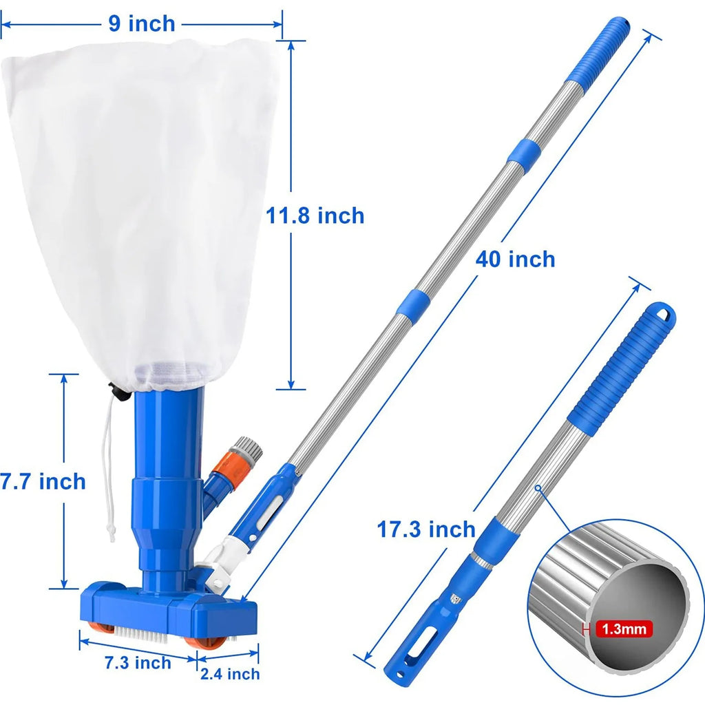 Handheld Pool Vacuum with Telescopic Pole | Pools, Spas & Hot Tubs