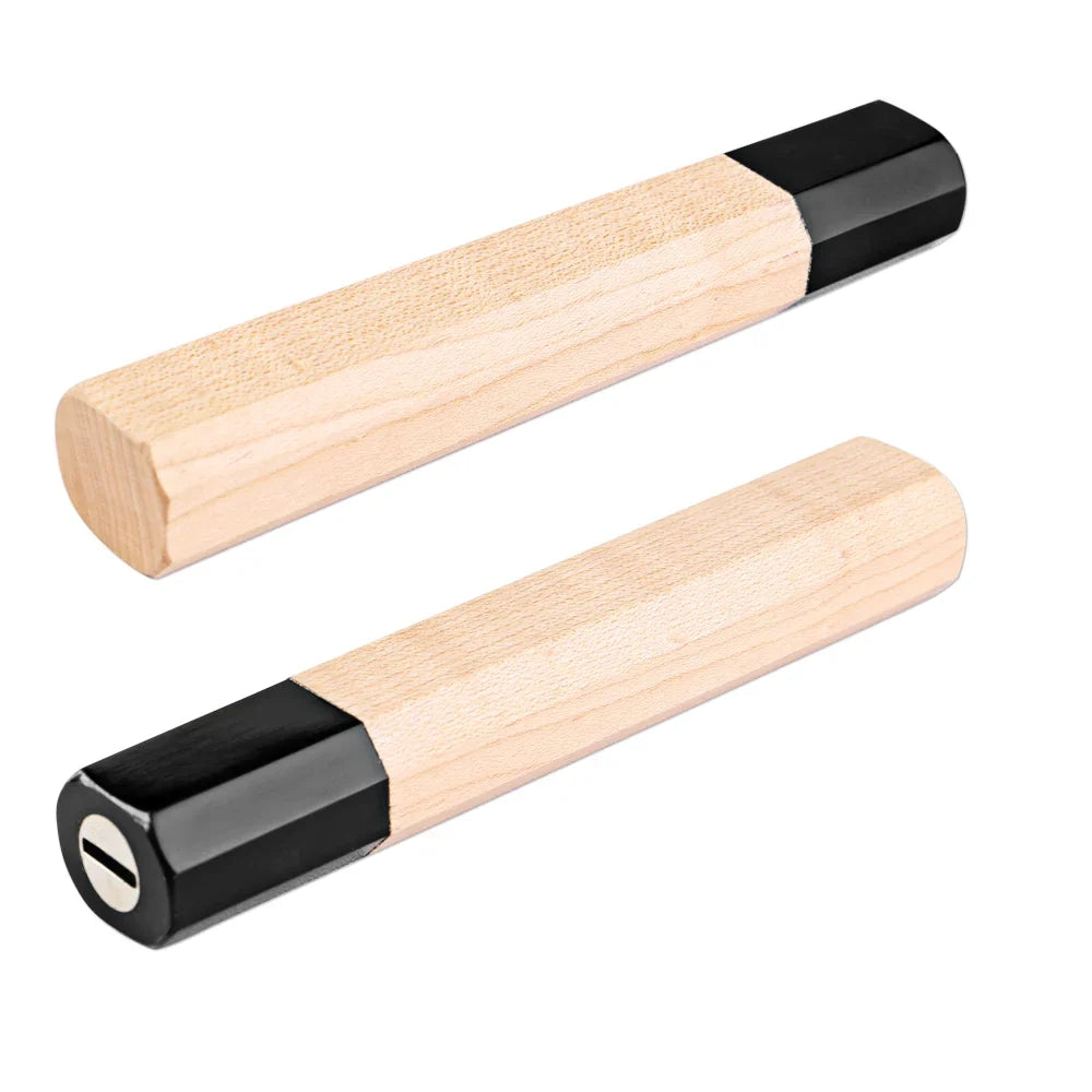 Octagonal Japanese Knife Handle – Maple & Black Plastic DIY