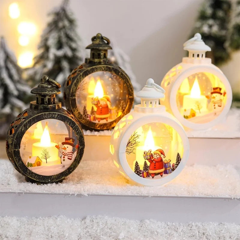 Christmas Round Wind Light – Festive Home Decor Ornament