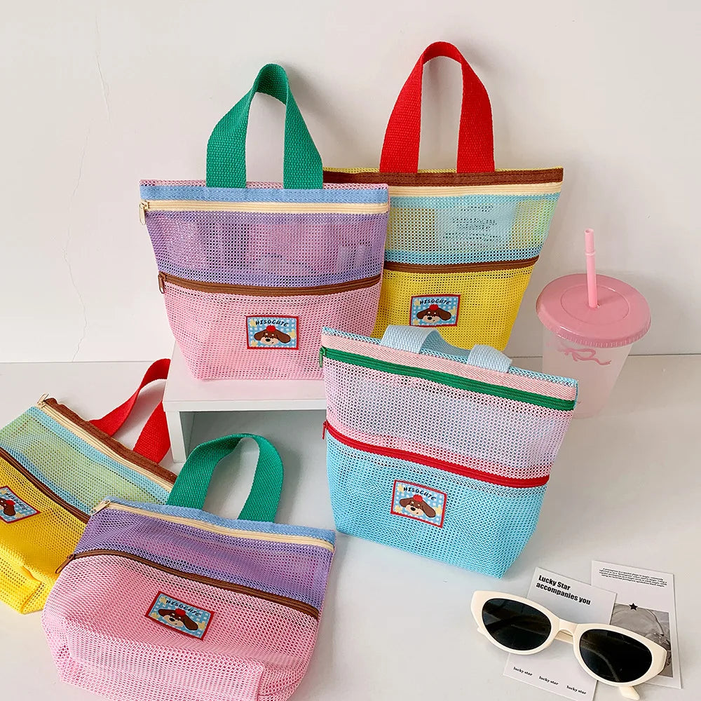 Mesh Shower Caddy Bag Portable Hanging Toiletry Bath Organizer Zipper